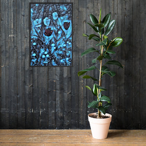 a potted plant sitting on a wooden table 