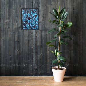 a potted plant sitting on a wooden table 